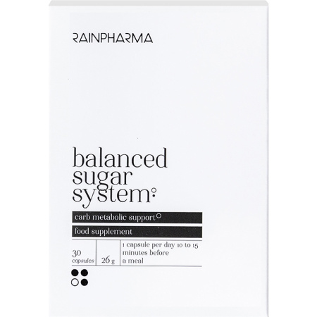RainPharma Balanced Sugar System Voedingssupplement Met Reducose En Quercetine 30 Capsules