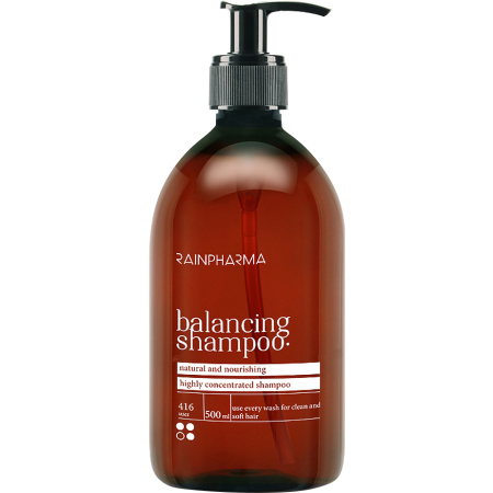 RainPharma Balancing Shampoo Voor Droog Haar En Roos Pompfles 500ml