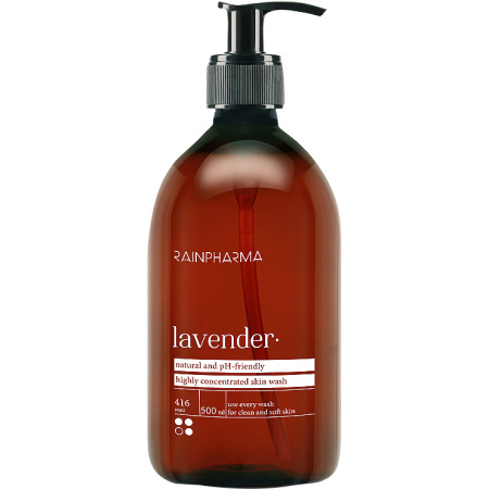 RainPharma Skin Wash Lavender Concentraat Voor 1 Jaar Pompfles 500ml