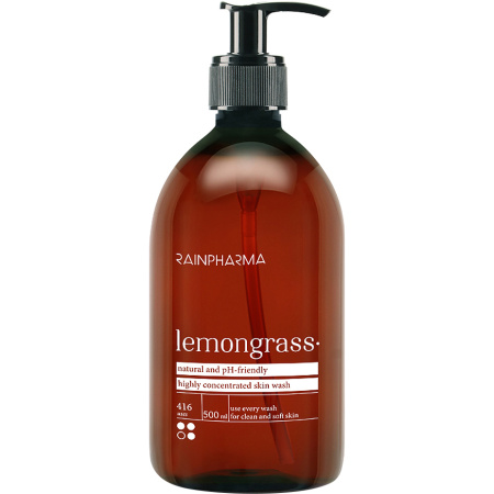 RainPharma Skin Wash Lemongrass Concentraat Voor 1 Jaar Pompfles 500ml