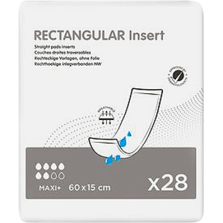 Ontex Rectangular Pad 60x15cm Maxi Plus 6 Druppels 28 Stuks