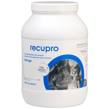 Recupro Hersteldrank Met Leucine Sinaasappel Smaak Poeder Pot 1,5kg