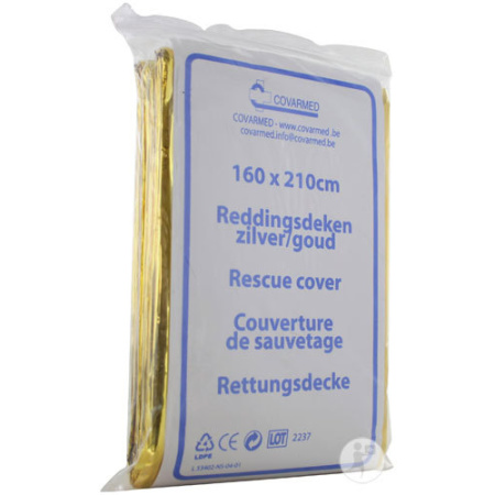 Reddingsdeken Goud/Zilver 210x160cm Stuk 1