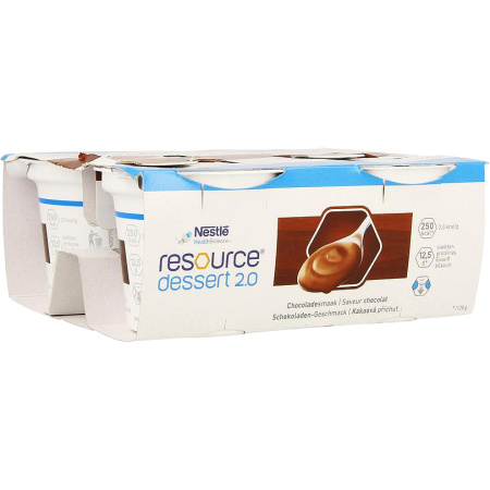 Resource Dessert 2.0 Chocoladesmaak Pots 4x125g