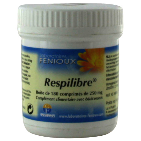Laboratoire Fenioux Respilibre Voedingssupplement Met Zoetstoffen 180 Tabletten
