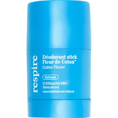 Respire Deodorant 48h Navulbaar Katoenen Bloem Stick 50g