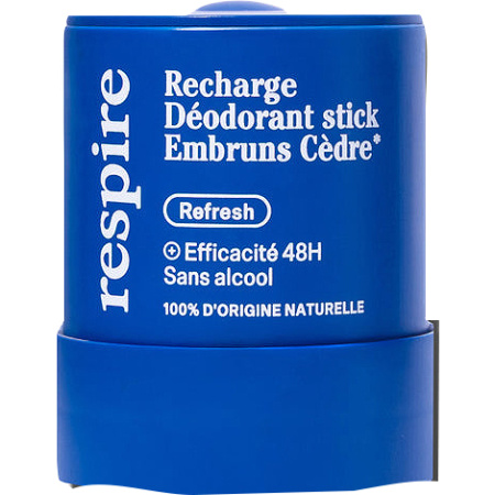 Respire Navulling Deodorant Stick Ceder Zeebries 50g