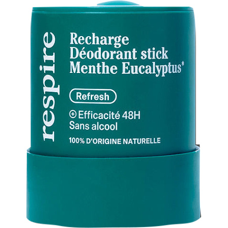 Respire Navulling Deodorant Stick Munt Eucalyptus 50g