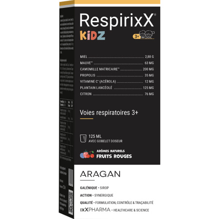 RespirixX Kidz Siroop Voor De Luchtwegen En Vitamine C Voor Kinderen 125ml
