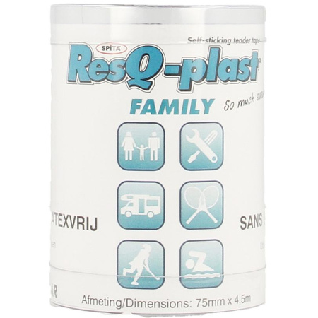 Resq-plast Familie 4,5mx75mm Blauw 1 Stuk