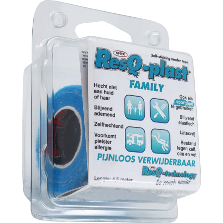 Resq-plast Family Zelfklevend Pleister 4,5mx50mm Turquoise 1 Stuk