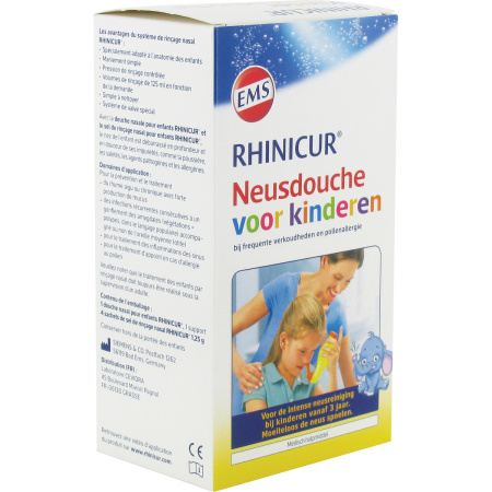 Rhinicur Neusdouche Voor Kinderen + 4 Zakjes Spoelzout