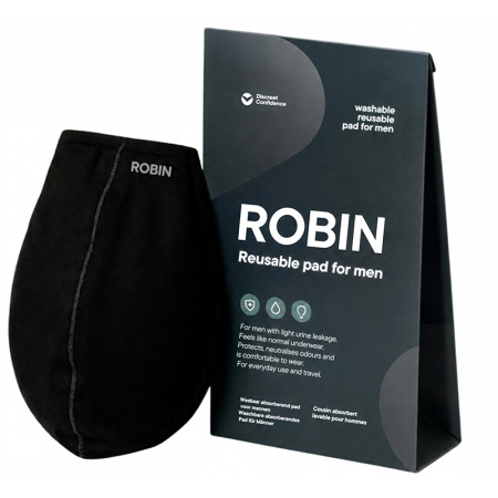 Robin Premium Wasbaar Absorberend Inlegstuk Voor Licht Urineverlies Bij Mannen 1 Stuk
