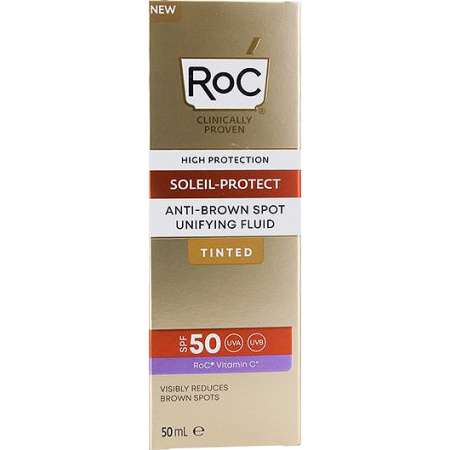 RoC Soleil Protect Vloeistof Tegen Donkere Vlekken SPF50 Getint 50ml