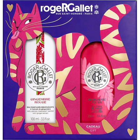 Roger&Gallet Coffret Eau Parfumée Bienfaisante Gingembre Rouge 100ml + Bodymilk 250ml Gratis