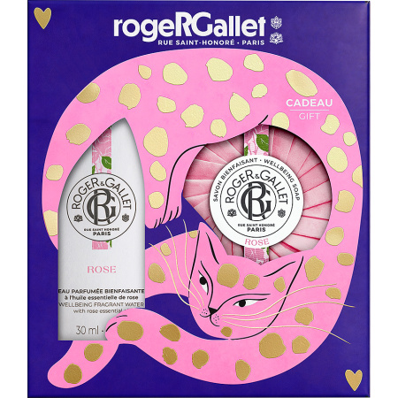 Roger&Gallet Coffret Eau Parfumée Bienfaisante Rose 30ml + Zeep 100g Gratis