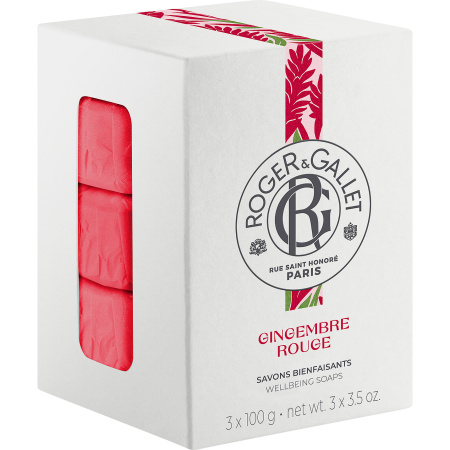 Roger&Gallet Gingembre Rouge Weldadige Zeep 3x100g