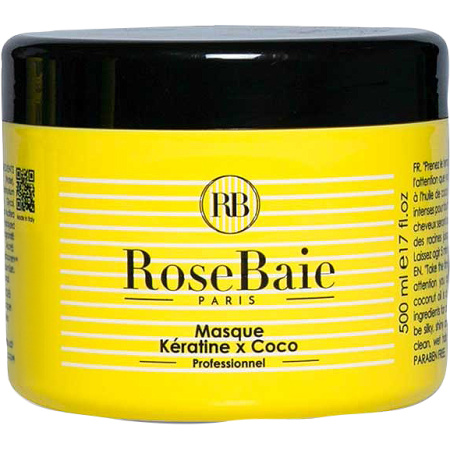 Rosebaie Masker Kokos + Keratine Pot 500ml