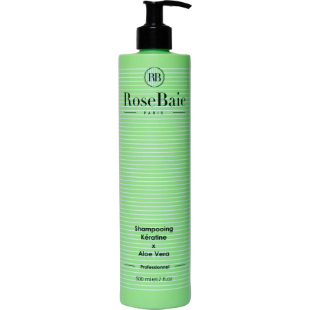 Rosebaie Shampoo Aloë Vera + Keratine Pompfles 500ml