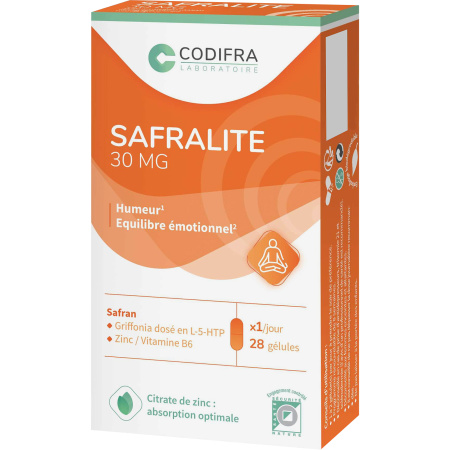 Safralite 30mg Voedingssupplement Stemming En Emotioneel Balans 28 Capsules