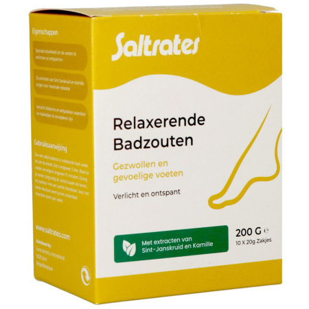 Saltrates Ontspannende Badzouten Voor Voeten 10x20g