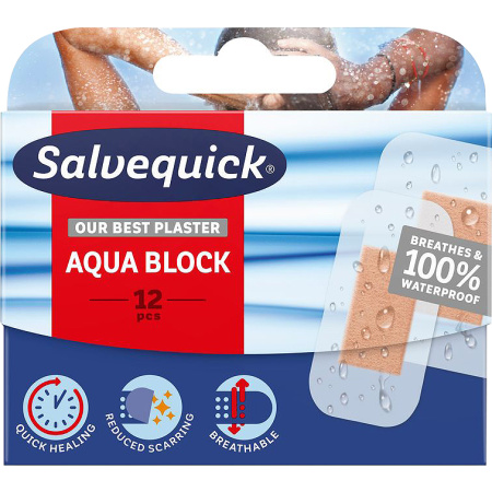 Salvequick Aqua Block Verbanden 12 Stuks