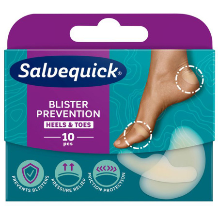 Salvequick Preventiepleisters Voor Tenen & Hielen 10 Stuks