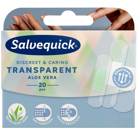 Salvequick Transparante Pleisters Aloe Vera 20 Stuks