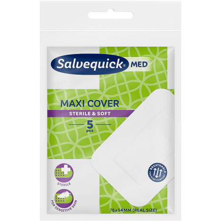 Salvequick Maxi Cover Verbanden 5 Stuks
