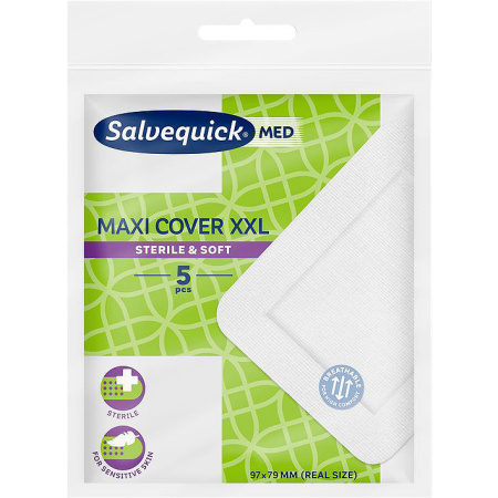 Salvequick Maxi Cover Verbanden XXL 5 Stuks