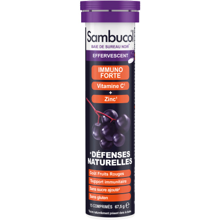 Sambucol Immuno Forte Met Vitamine C En Zink Zwarte Vlierbes 15 Bruistabletten