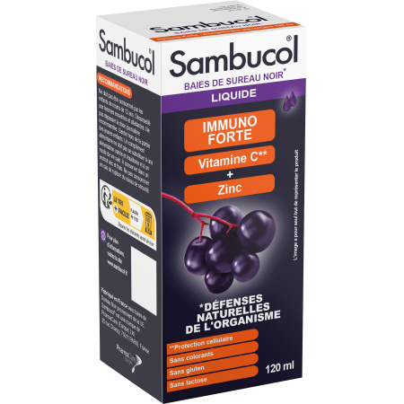 Sambucol Immuno Forte Siroop Met Vitamine C En Zink Zwarte Vlierbes 120ml