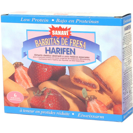 Sanavi Harifen Koekje Gevuld Aardbei 125g (4639)