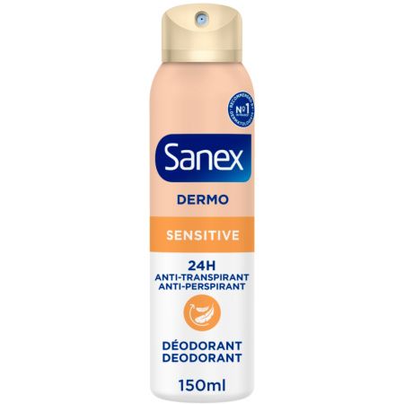 Sanex Dermo Anti-Transpirant Deodorant Voor Gevoelige Huid Spray 150ml