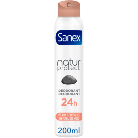Sanex Natur Protect Deodorant Voor Gevoelige Huid Met Aluinsteen Spray 200ml