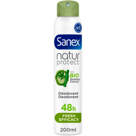 Sanex Natur Protect Fresh Efficacy Deodorant Met Bio Bamboe-Extract Spray 200ml
