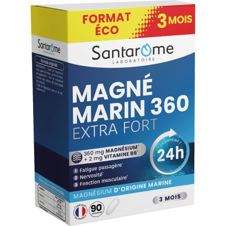 Santarome Magnesium Marin 360 Stress En Vermoeidheid 90 Tabletten