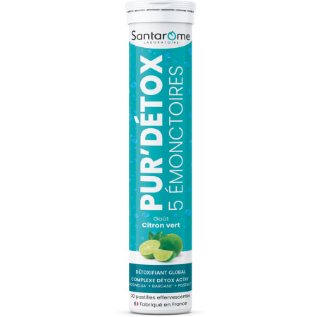 Santarôme Pur'Détox 5 Emunctories Globale Detox 20 Bruistabletten