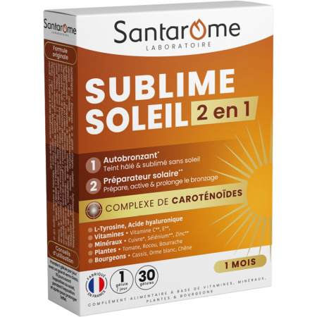 Santarome Sublime Soleil Zelfbruiner En Zonbescherming 30 Capsules