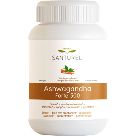 Santurel Ashwagandha Forte 500 Stress/Slaap/Energie 90 Capsules