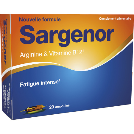 Sargenor Arginine & Vitamine B12 Abrikozensmaak 20 Drinkampullen