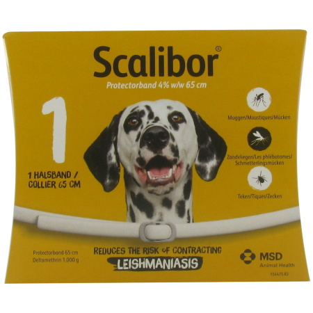 Scalibor Protectorband Antiparasitaire Halsband Voor Honden 65cm 1 Stuk