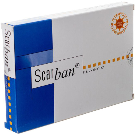 Scarban Elastic Wasbaar Siliconeverband 5x7,5cm Stuks 2 + Reinigingszeep 50ml