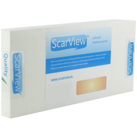 Scarview Siliconen Littekenverband 5x15cm 2 Stuks