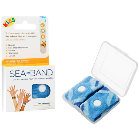 Sea Band Acupressuur Armbandje Kinderen Blauw 2 Stuks