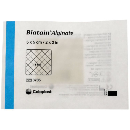 Biatain Seasorb Soft Steriel Alginaatverband 5x5cm 1 Stuk