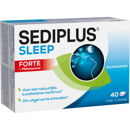 Sediplus Sleep Forte Voedingssupplement Volwassenen 40 Tabletten