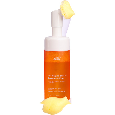 Sefia Glow Cleanser Met Kurkuma Met Ingebouwde Borstel 120ml