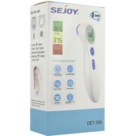 Sejoy DET-306 Thermometer Infrarood Zonder Contact 1 Stuk