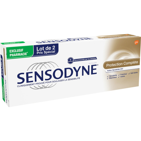 Sensodyne Complete Protection Tandpasta Gevoelige Tanden Duopack 2x75ml